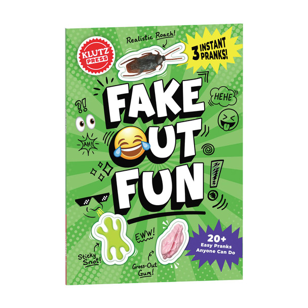 OakridgeStores.com | KLUTZ - Fake Out Fun: 25 Pranks and Jokes - Prank Props & Activity Book Kit - 794856 9798225039189