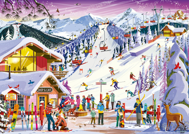 OakridgeStores.com | Ravensburger - "Slopeside Spirit" - 1000 Piece Puzzle - 12001719 4005555017196