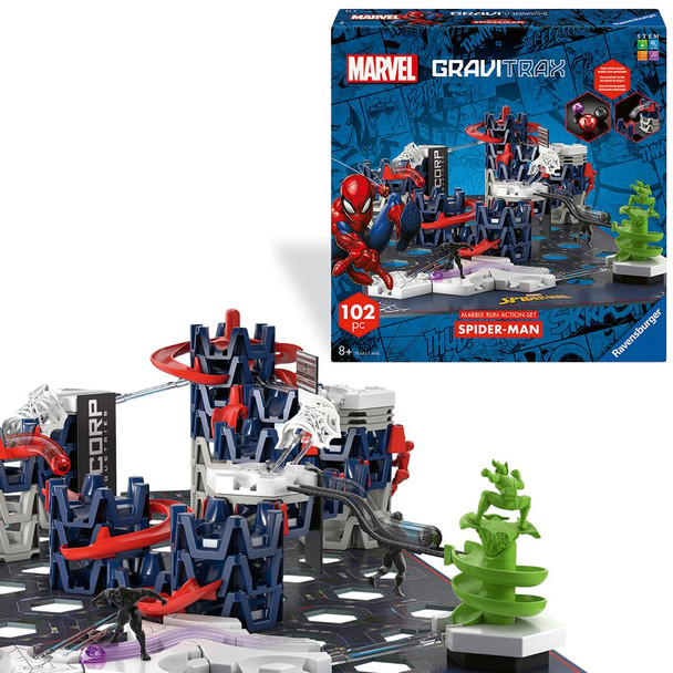OakridgeStores.com | Ravensburger - GraviTrax Spider-Man Action-Set - STEM Magnetic Marble Run for Ages 8+ - 12020017 4005555200178