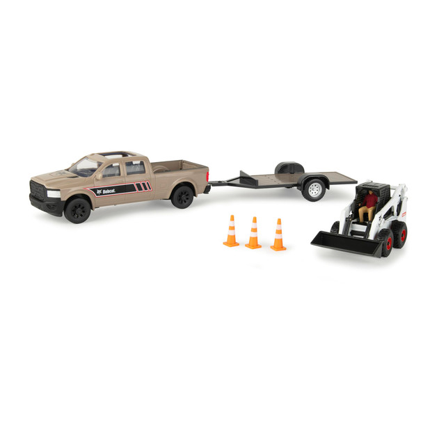OakridgeStores.com | Tomy - Bobcat Construction Toys - 1:32 Scale Pickup Truck & Skid Steer Set - Ages 3+ - 16505 036881165057