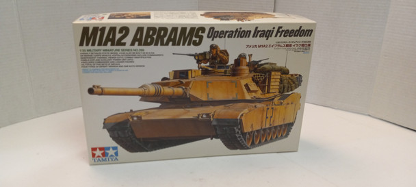 OakridgeStores.com | RESALE SHOP - Tamiya 35269 1/35 Scale Model Kit US M1A2 Abrams 120mm Gun Main Battle Tank - BREV-35269-NOB8109