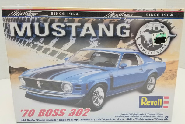 OakridgeStores.com | RESALE SHOP - Revell Mustang 40th Ann. '70 Boss 302 1:24 Skill 2 #85-2841 - BREV-85-2841-NS7857 CNSG031445028410