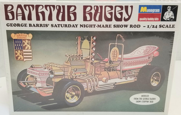 OakridgeStores.com | RESALE SHOP - Monogram Bathtub Buggy George Barris Saturday Night-mare Show Rod 1/24 #85-6744 - BREV-85-6744-NS7863