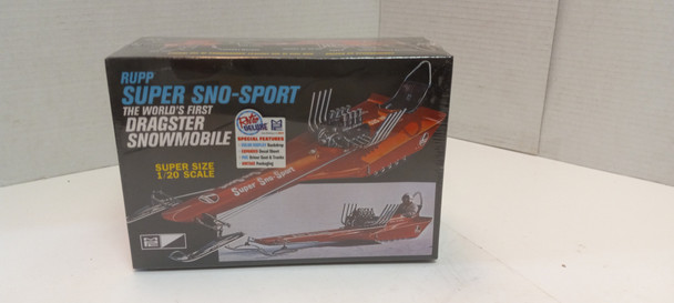 OakridgeStores.com | RESALE SHOP - MPC Dragster Snowmobile RUPP Super Sno-Sport model kit NEW in FACTORY SEALED BOX - BREV-961-12-NS7917