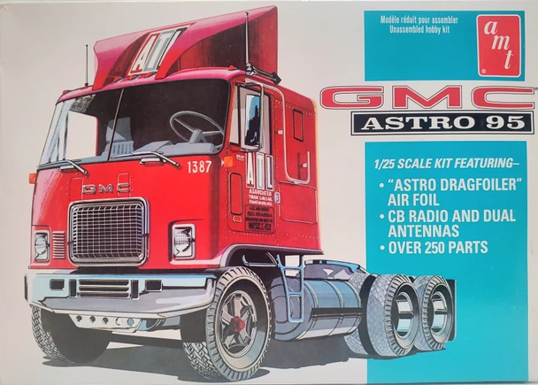 OakridgeStores.com | RESALE SHOP - AMT 1:25 GMC Astro '95 Truck Tractor Plastic Model Kit #1140/06 - BREV-AMT1140-NOB8089 CNSG849398030462