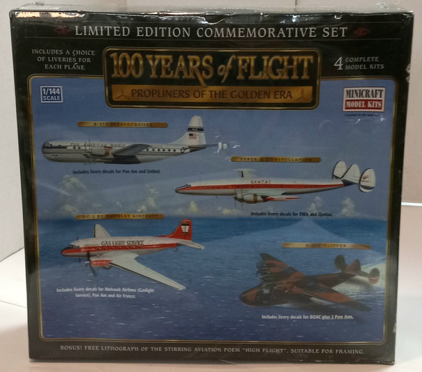 OakridgeStores.com | RESALE SHOP - Minicraft 1/144 100 Years Of Flight Plastic Model Kit 4 Pack 20001 - BREV-MINI20001-NS8093 CNSG048051200017