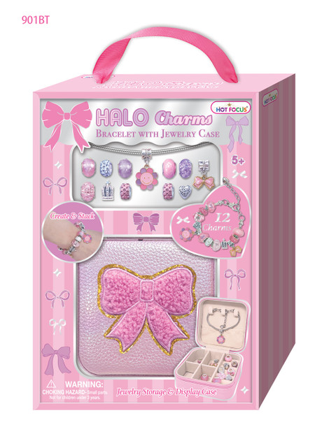 OakridgeStores.com | Hot Focus - Halo Charms Bracelet & Jewelry Case - DIY Kids Jewelry Set - 901BT 842817067971