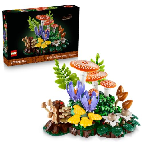 OakridgeStores.com | LEGO - Botanicals Woodland Mushrooms - Adult Building Set & Nature Decor for Ages 18+ - 11505 673419421973