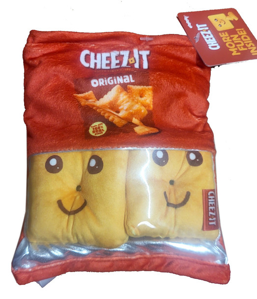IScream - 6-Inch Cheez-It Packaging Plush - Licensed Plush Toy with Removable Snack Pieces - 780-5054