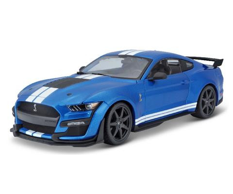 OakridgeStores.com | Maisto - 1/18 2020 Ford Mustang Shelby GT500 Blue w/ White Stripes - Die-Cast Model Car - 31388BLWT 090159313885