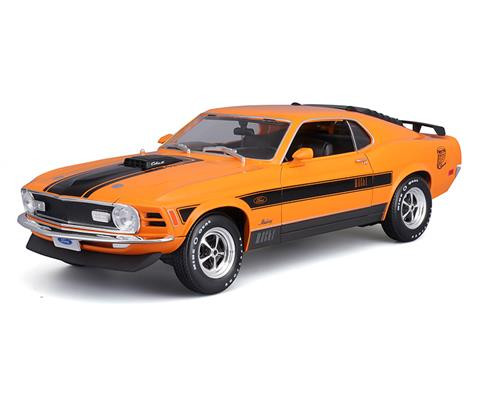 OakridgeStores.com | Maisto - 1/18 1970 Ford Mustang Mach 1 in Orange - Diecast Model Car - 31453OR 090159314530