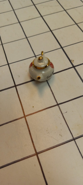 OakridgeStores.com | RESALE SHOP - Vintage Minature Porcelain Tea Pot 1:12 Scale By English RM - God Bless America - BOST-T2-LN7522