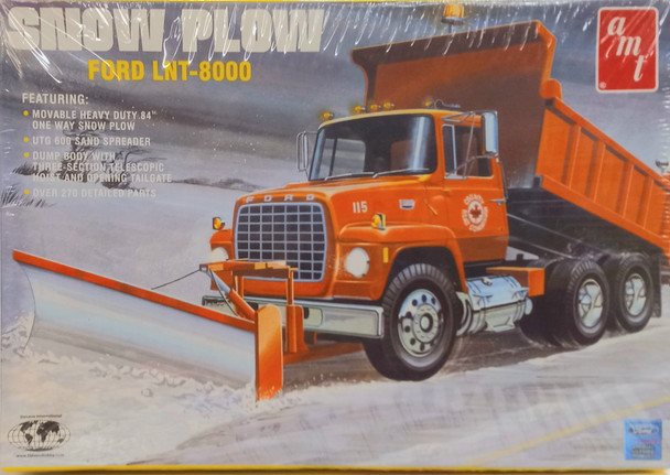 OakridgeStores.com | RESALE SHOP - AMT 1:25 Snow Plow Ford LNT-8000 Plastic Model Kit #38687 - BREV-38687-NS8387 CNSG036881386872