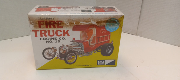 OakridgeStores.com | RESALE SHOP - Chuck Miller Fire Truck Engine Co. No. 13 1:25 Plastic Model Kit MPC-210 1968 - BREV-714-NS7927
