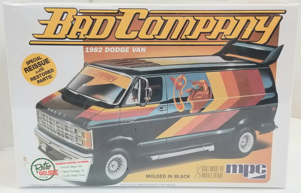 OakridgeStores.com | RESALE SHOP - MPC 1/25 Bad Company 1982 Dodge Van Molded Black #824/12 - BREV-824-12-NS8195 CNSG849398007570