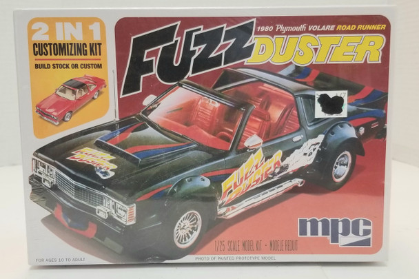 OakridgeStores.com | RESALE SHOP - MPC Fuzz Duster 2 in 1 1980 Plymouth Volare Road Runner #843-12 1/25 - BREV-843-12-NS8418