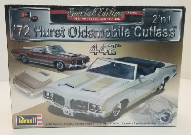 OakridgeStores.com | RESALE SHOP - Revell '72 Hurst Oldsmobile Cutlass 442 2n1 1/25 Special Edition #85-4244 - BREV-85-4244-NS8437
