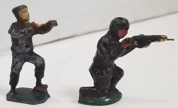 OakridgeStores.com | RESALE SHOP - Set of 2 Barclay/ France Misc. Vtg. Lead Figurines Gunmen 2" - LRBR-2SHOOT-U7616