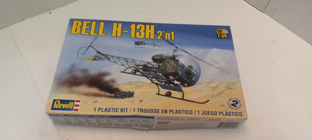 OakridgeStores.com | RESALE SHOP - Revell 1:35 Bell H-13H 2'n1 Model Kit New Open Box - PAER-85-5313-NOB7751