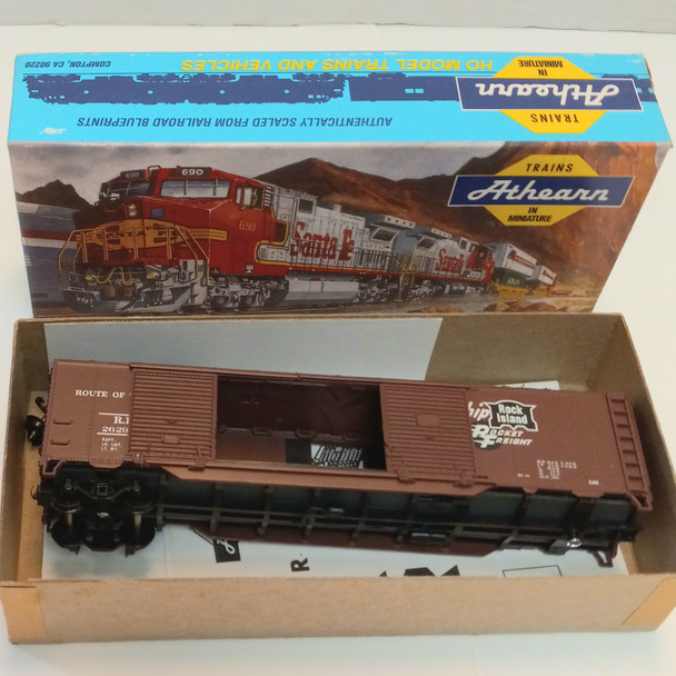OakridgeStores.com | RESALE SHOP - Athearn HO Scale Rock Island Rocket Freight 50' Auto Boxcar #5037 - PAER-ATH5037-U7786