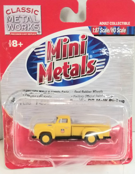 OakridgeStores.com | RESALE SHOP - Mini Metals '54 Ford F-350 Union Pacific RR MoW Pickup 1/87 Ho Scale - PAER-UPFORD-NS7797