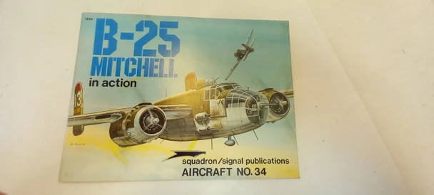 OakridgeStores.com | RESALE SHOP - Squadron Signal Productions B-25 Mitchell In Action Aircraft ref. Material Book - STORE-1034-LN7436