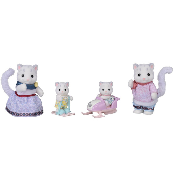 OakridgeStores.com | Epoch Toys - Calico Critters Snow Leopard Family - Figure Set w/ Baby Snowmobile for Ages 3+ - CC2322 020373223226