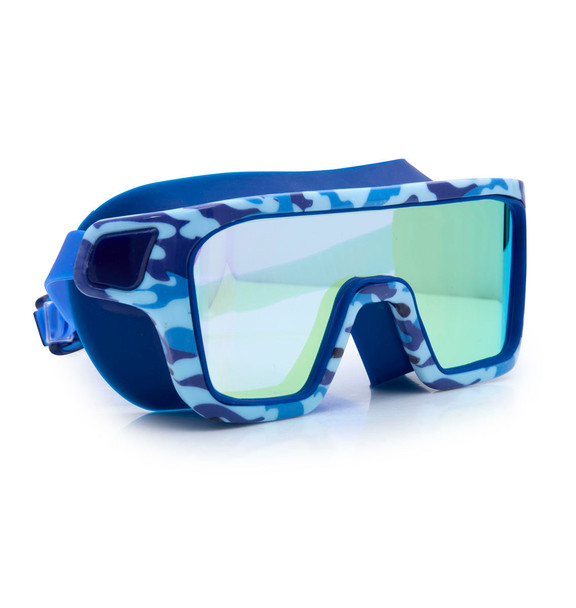 OakridgeStores.com | Bling2O - Special Ops Battleship Blue Kids' Swim Goggles - Ages 6+, UV & Anti-Fog, Latex-Free, Hard Case - 001B-OPS8B26-2712 810121612712