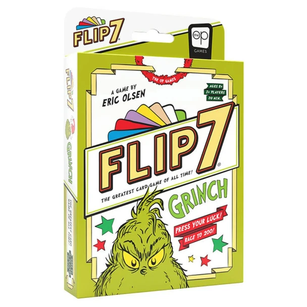 OakridgeStores.com | USAOPOLY - Flip 7: The Grinch - Press-Your-Luck Card Game for Ages 8+ - PA154871 700304160355