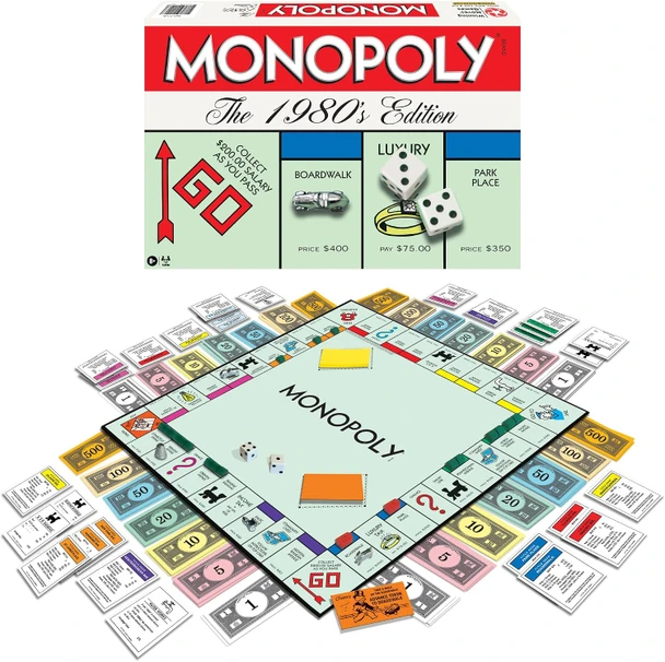 OakridgeStores.com | Winning Moves Games - Monopoly: The 1980s Edition - Classic Board Game - 1126 714043011267