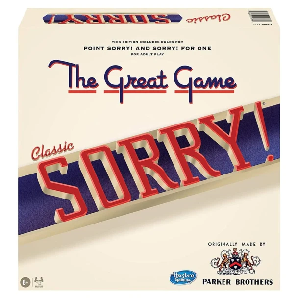 OakridgeStores.com | Winning Moves Games - Classic Sorry - Family Board Game for Ages 6+, Retro Artwork Edition - 1171 714043011717