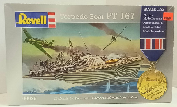 OakridgeStores.com | RESALE SHOP - Revell 1/72 Torpedo Boat PT 167 #00026 Classics Ltd to 5000 - BREV-00026-NS8565