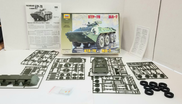 OakridgeStores.com | RESALE SHOP - Zvezda Russian Personnel Carrier BTR-70 W/ MA-7 Turret #3587 1/35 - BREV-3587-NOB8601