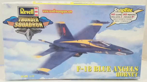 OakridgeStores.com | RESALE SHOP - Revell Thunder Squadron F-18 Blue Angels Hornet 1/72 #85-1185 - BREV-85-1185-NS8609