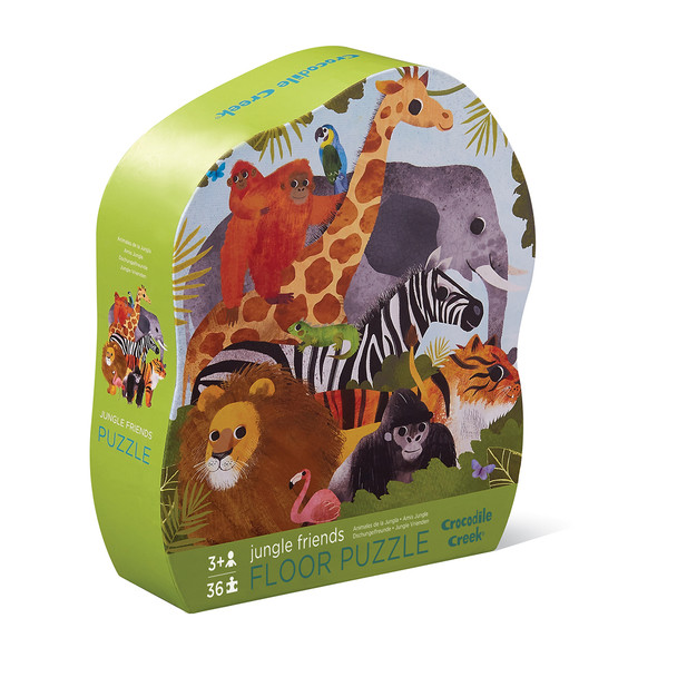 OakridgeStores.com | Crocodile Creek - "Jungle Friends" - Floor Puzzle for Kids - 36 Piece Puzzle - 40763S 732396407636