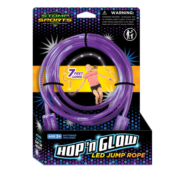 OakridgeStores.com | Stomp Rocket - Stomp Sports Hop N' Glow - LED Jump Rope for Ages 3+, 7 ft - 80021 795516800212