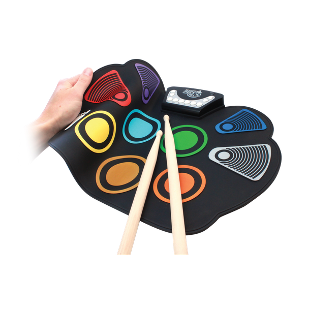 OakridgeStores.com | Mukikim - Rock And Roll It CodeDrum - Portable Roll-Up Electronic Drum Kit w/ Headphones - W758MCLR 040232544880