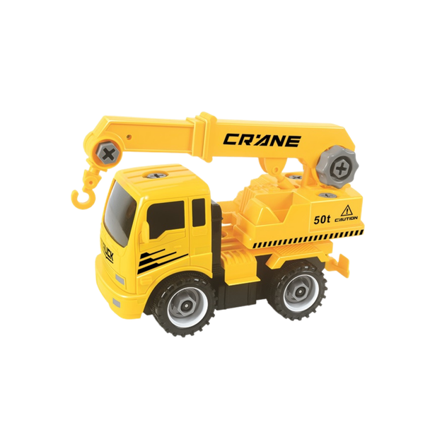 OakridgeStores.com | Mukikim - Construct A Truck Crane - Buildable Friction-Powered Construction Vehicle w/ Tools - YH559-9B 040232363535
