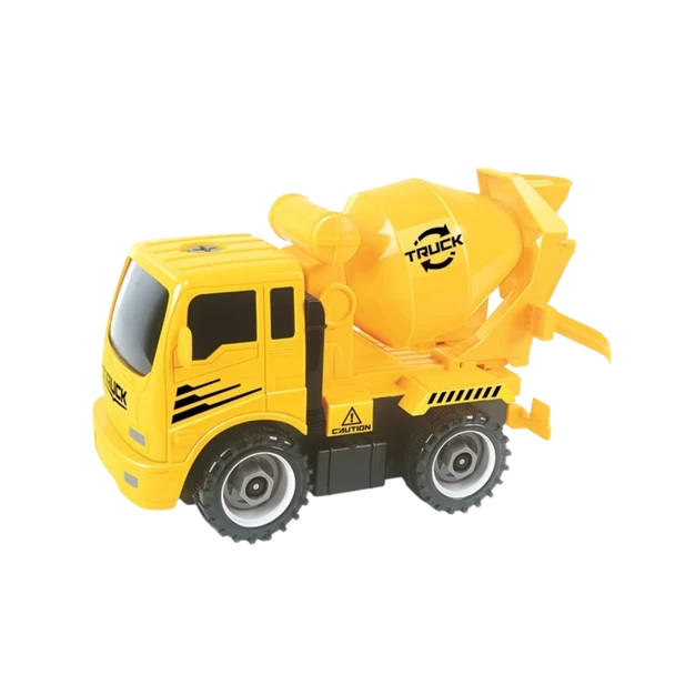 OakridgeStores.com | Mukikim - Construct A Truck Mixer - Buildable Friction-Powered Cement Mixer w/ Tools - YH559-9D 040232363542