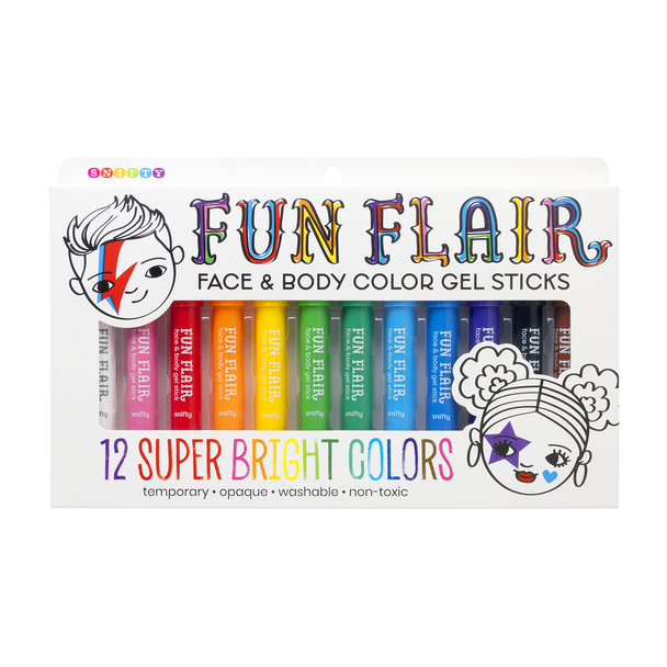 OakridgeStores.com | Snifty - Fun Flair Face & Body Color Gel Sticks Set - Face & Body Color Gel Sticks - SPBS052 810161860265
