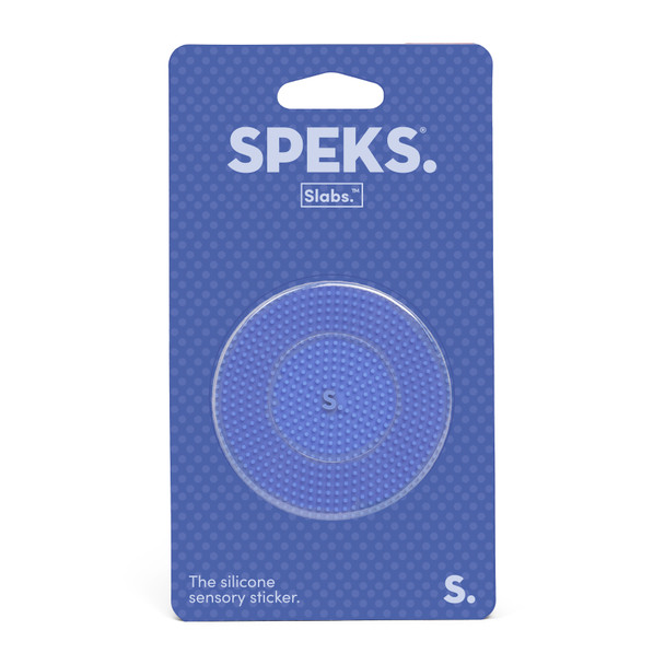 OakridgeStores.com | Speks - Slabs Silicone Sensory Sticker - Static Texture, Adhesive Fidget Patch for Devices - SLABSCIRCLESTATICBLUE 810203790413