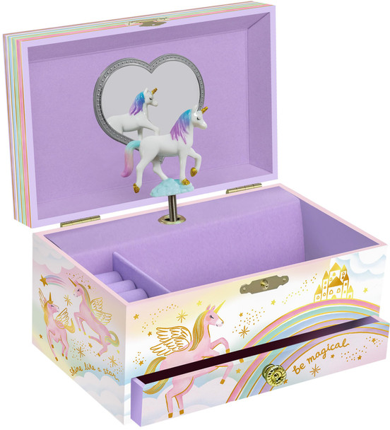 OakridgeStores.com | US Toys - Unicorn Musical Jewelry Box Deluxe - Spinning Unicorn, Keepsake Storage for Ages 3+ - GHB1301 5065015790068