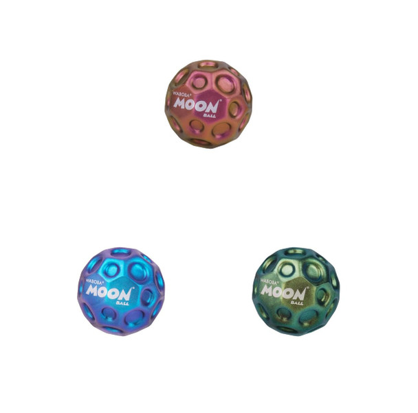 OakridgeStores.com | Waboba - Metallic Moon Ball - Hyper Bouncy Playground Ball, Colors May Vary - 316C99 840001931602