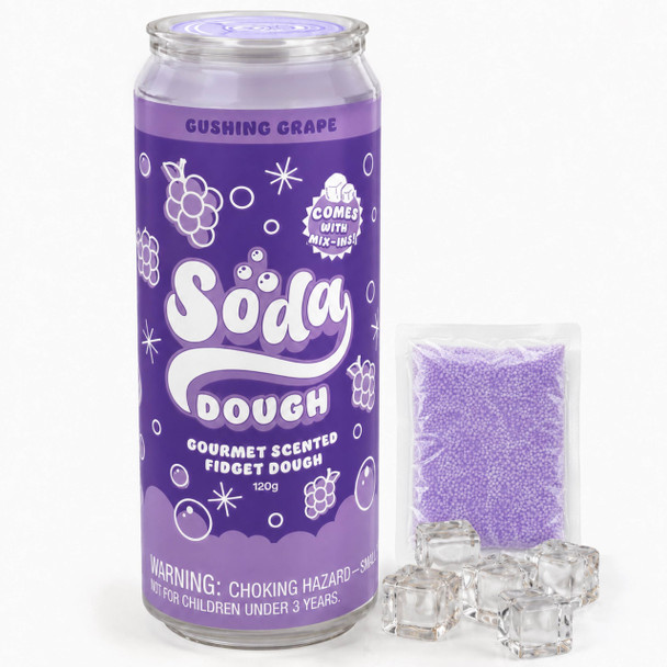 OakridgeStores.com | Scentco - Soda Dough Gushing Grape - Non-Slime Scented Sensory Fidget Dough for Ages 3+ - SDAD04 692046922653