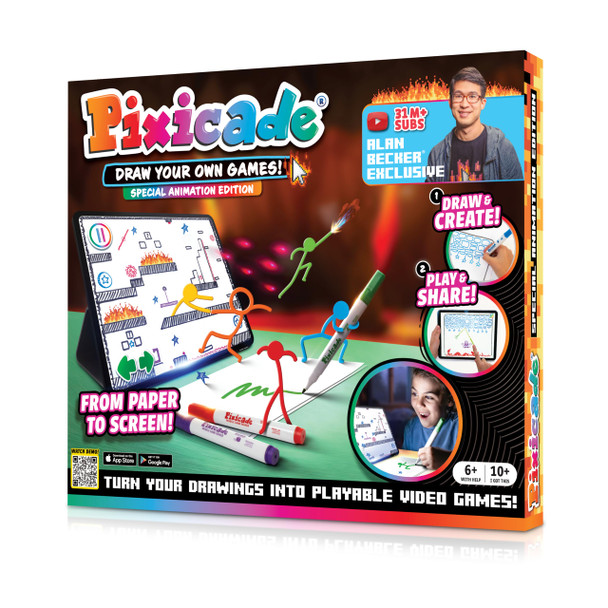 OakridgeStores.com | Abacus Brands - Pixicade Alan Becker Special Animation Edition - Animation & Game Design Kit - 43836 850054243836