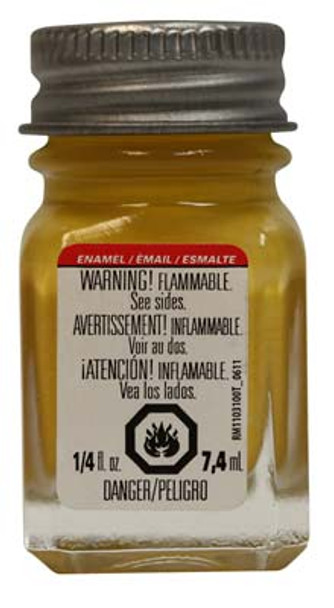 TESTORS - 1114 Yellow 1/4 oz. Enamel Paint 075611111407
