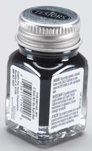 TESTORS - 1149 Flat Black 1/4 oz. Enamel Paint 075611114903 TESTORS - 1149 Flat Black 1/4 oz. Enamel Paint 075611114903