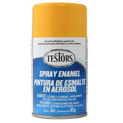 TESTORS - Yellow Paint 3 Oz. Spray Can (1214) 075611121406