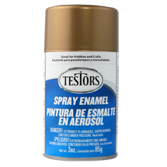 TESTORS - Gold Paint 3 Oz. Spray Can (1244) 075611124407