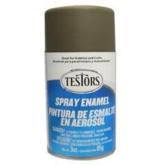 TESTORS - Flat Olive Drab Paint 3 Oz. Spray Can (1265) 075611126500